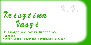 krisztina vaszi business card